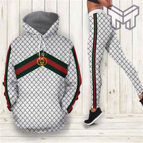 gucci light fleeces hooded women|Gucci sweat suits for men.